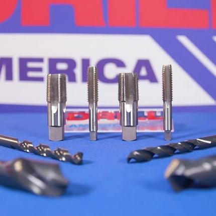 Drill America 1/2"-18 Tap and 11.50mm Drill Bit Kit, POU Series