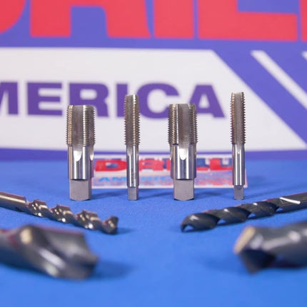 Drill America m10 x .5 Tap and 9.50mm Drill Bit Kit, POU Series