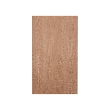 3 3/4"W x 6 1/2"H x 1"P Americraft Solid Hardwood Stain Grade Smooth Plinth Block with Squared Edge, Sapele