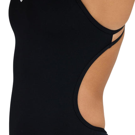 ARENA Performance Women's Team Solid Lace Back Swimsuit One Piece Bathing Suit