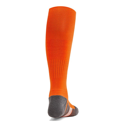 Under Armour Magnetico Youth Over The Calf Socks, Pack of 1 SocksUnisex Kids, (800) Team Orange / Pitch Grey / White, XS