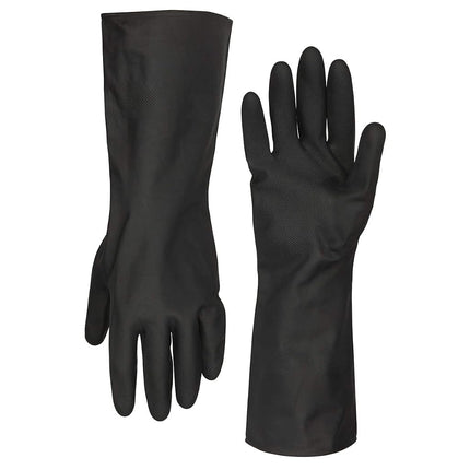Flexzilla Pro GC400PM Guantes de limpieza de alta resistencia, neopreno, 13, negros, puño largo, medianos