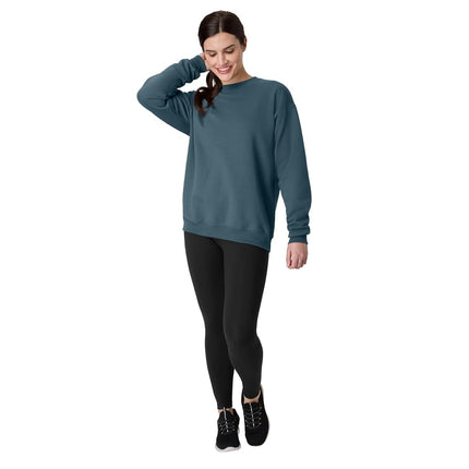 Hanes Mens EcoSmart Fleece Sweatshirt, Cotton-Blend Pullover, Crewneck Sweatshirt for Men, Metallic Teal 1 Pack, 3XL