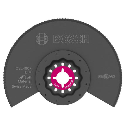 Bosch OSL400K Hoja segmentada de cuchillo dentado bimetálico para multiherramienta oscilante Starlock, 4"