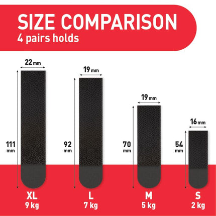 3M Command™ Picture Hanging Strips, Large, 20 Pairs, Hold 6.8kg, Black