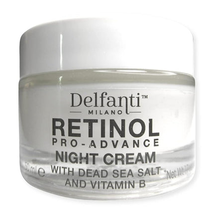DELFANTI Milano | Retinol Pro-Advance Duo Pack with Dead Sea Salt - Day + Night Cream | 2X50mL