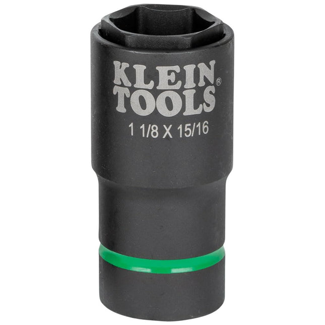 Klein Tools 66066 2-in-1 Deep Impact Socket, 6-Poi