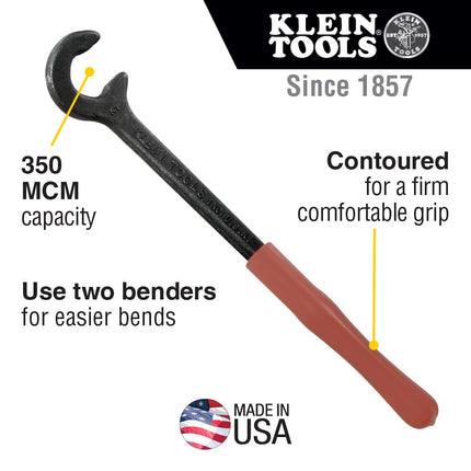 Klein Tools 50400 Cable Bender, 12-Inch,Black