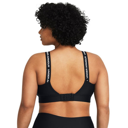 Sujetador deportivo Under Armour Infinity Mid Impact para mujer, talla D-dd, color (001) negro/blanco, (X-Large) D/DD