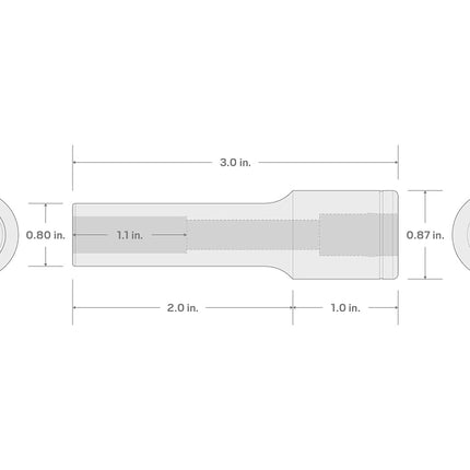 TEKTON 1/2 Inch Drive x 14 mm Deep 12-Point Socket | SHD23314