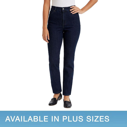 Gloria Vanderbilt Women's Amanda Classic Tapered Jean, Black, 20W / 29L