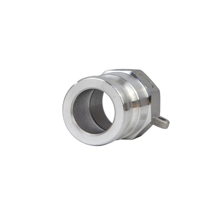 Quafwia Aluminum Cam Lock Fittings (Part A) Cam Groove Hose Fitting Camlock Fittings Male Adapter NPT Thread (1")