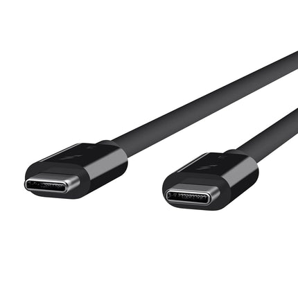 Belkin Thunderbolt 3 USB-C to USB-C Cable, Thunderbolt Certified, 40 Gbps, 5 K, 100 W, Type C 3.1, 0.8 m, Black