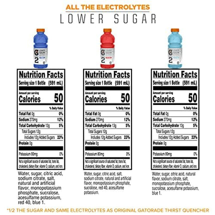 Gatorade G2 Thirst Quencher Variety Pack, 20 Ounce Bottles (Pack of 12)
