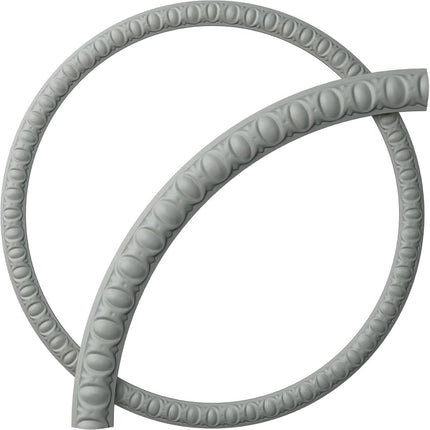 Ekena Millwork CR22MD Middlesborough Roof Ring for Eggs and Darts - 1/4 Full Circle - White