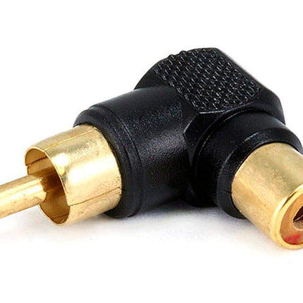 Monoprice 107233 RCA Plug to RCA Jack Adaptor, Gol