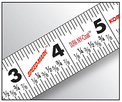 Komelon SL2912; 12' x 5/8" Self-Lock Speed Mark Tape Measure, Yellow