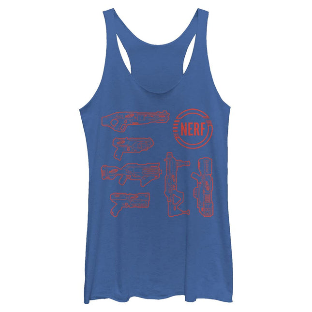 Hasbro Women's Nerf Blasters T-Shirt, Royal Blue H