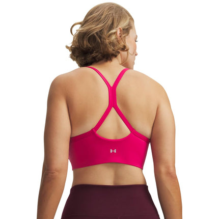 Under Armour Womens Movement Bralette, (681) Shaded Fuchsia / / Metallic Silver, M
