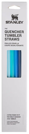 Stanley Reusable Quencher Straws | 4-Pack of BPA-Free, Reusable Straws for Clean Drinking | Perfect for Stanley's 30oz Tumblers | Blue