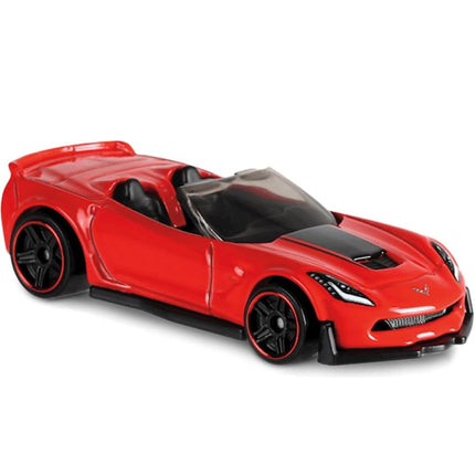 Hot Wheels Corvette C7 Z06 Convertible, HW Roadster 4/10 Red