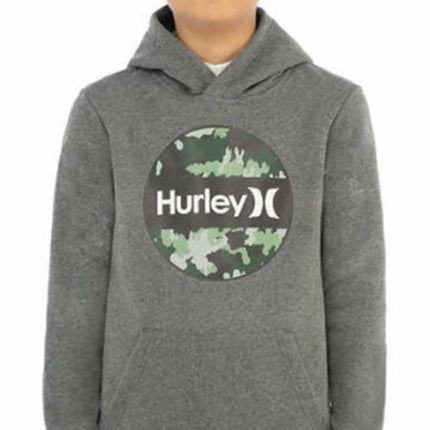 Hurley Boys Graphic Pullover Hoodie, Dark Beetroot