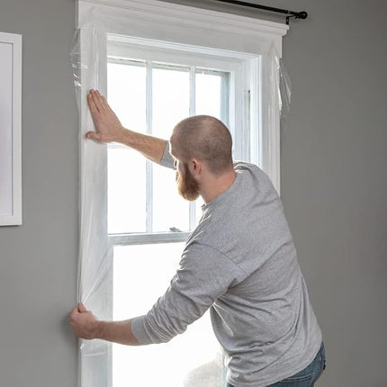 DUCK Brand Rolled Shrink Film Window Kit, Insulates up to 10 Windows, 62 in. x 420 in, Clear (287406)