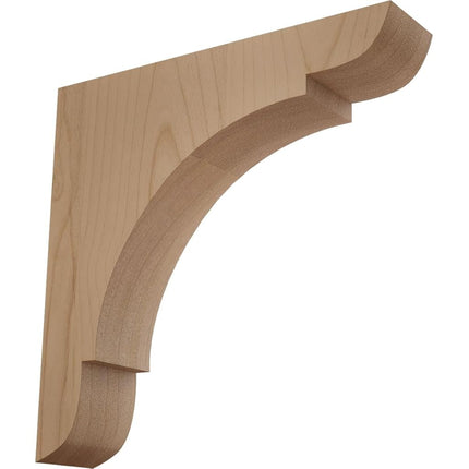 Ekena BKTW01X08X08OLAL 1 3/4-Inch Width x 8-Inch Depth x 8-Inch Height Medium Olympic Wood Bracket - Alder