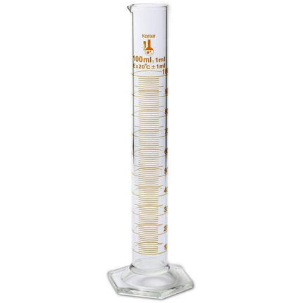 213I12 Karter Scientific 100ml Glass Graduated Cyl