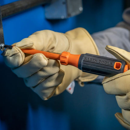 Klein Tools 6834INS Insulated Screwdriver, 1000V #2 Phillips Tip Screwdriver with 4-Inch Shank, Tip-Ident, Cushion-Grip Handle