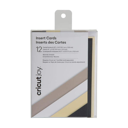 Cricut A2 Insert Card Sampler 12-Piece Set, Neutra
