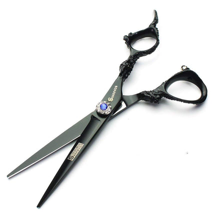 6/7 inch Hairdressing Scissors Set Barber Shop Hair Beauty Shears Styling Tools (6-inch flat)