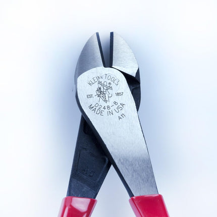Klein Tools 8in. High-Leverage Diagonal Cutting Angled Head Pliers D248-8