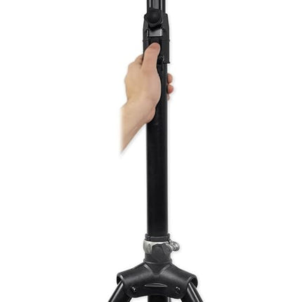 (2) Rockville RVSS4A Tripod Speaker Stands With Hydraulic Lift-Up and Lowering Mechanism - Handles Speakers Up To 154 Lbs