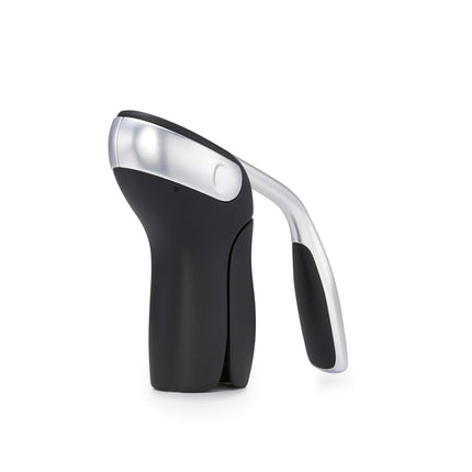 OXO SteeL Vertical Lever Corkscrew with Removable Foil Cutter, Silver, 18.7 x 18.7 x 6.1 cm 11147600UK
