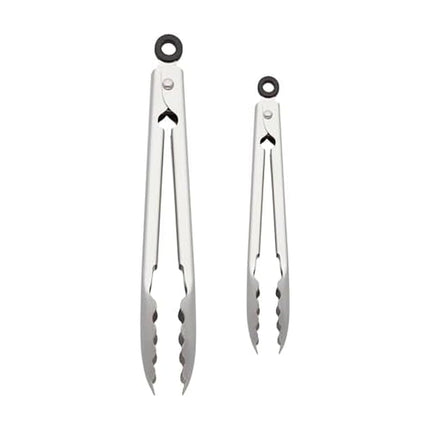 KitchenAid Set of 2 Stainless Steel Tongs with Sca