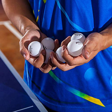Champion Sports 3 Star Table Tennis Ball Pack, Tournament Grade, White, 40mm Seamless Design, 6 Balls