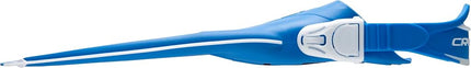 Cressi Rocks Kids Swimming Fins - Adjustable Training Fins for Growing Feet - Quick-Release Flippers for Easy On/Off - Vented Composite Blade for Efficient Propulsion - Blue / White - L/XL (6/8 Years)