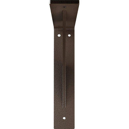 Ekena Millwork BKTM02X10X10LEHBR 2 inch W x 10 inch D x 10 inch H Legacy Steel Bracket, Hammered Brown