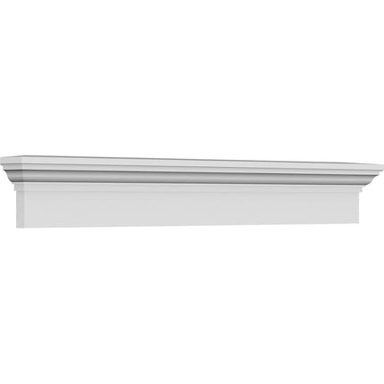 Ekena Millwork CRH07X74 74-Inch Bottom Width x 77 1/2-Inch Top Width x 7 1/4-Inch H x 1-Inch P Crosshead with Trim