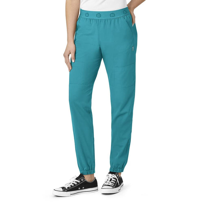WonderWink Pro Women's Slim Cargo Jogger - Blue - 