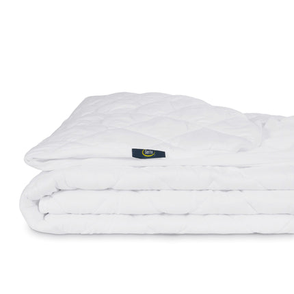 Serta Simply Clean Triple Action Mattress Pad, Waterproof Mattress Pad, Ultra Soft and Stain-Resistant Mattress Pad, Machine Washable, Twin XL, White