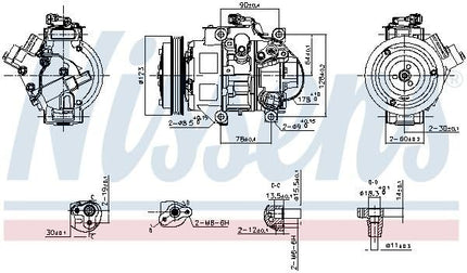 NISSENS Air Conditioning Compressor 890872