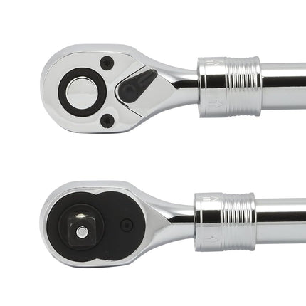 Neiko 03068A Drive Extendable Ratchet Soft Handle, 1/2", Red