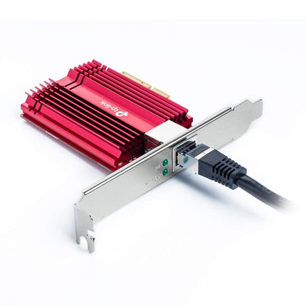 TP-Link TX401 10Gb PCIe Network Card, RJ45 Ethernet Adapter, Cat6A Cable