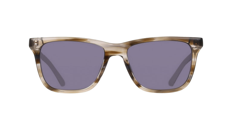 Cole Haan Men's Ch6086 Sunglasses, Smoke Horn, 54/
