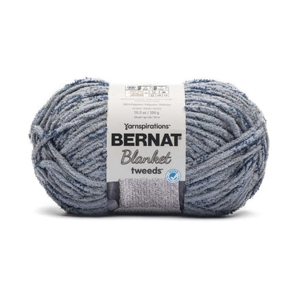 Bernat Blanket Tweeds Sea Tweed Yarn - 2 Pack of 10.5oz/300g - Polyester - #6 Super Bulky - 220 Yards - Knitting, Crocheting, Crafts & Amigurumi