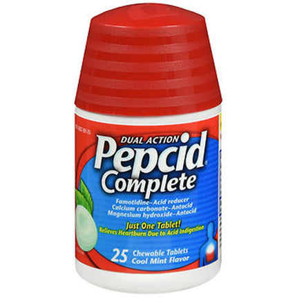 Pepcid Complete Tablets Cool Mint Flavor - 25 ct, 