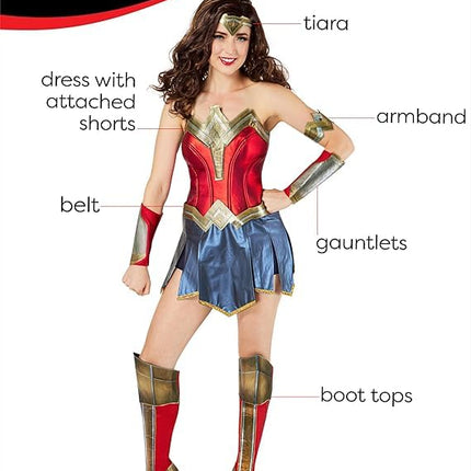 Rubies 701000L000 Dc Comics Wonder Woman 84 Costume Set Adult Sized, Women, Multicolour, 14-16 Halloween