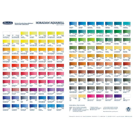 Schmincke - HORADAM® AQUARELL - finest artists' watercolours, 360 Permanent red orange, 14 360 044, 1/2 pan